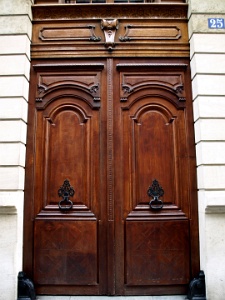 Old Wooden Door on Embassy Row  Old Wooden Door on Embassy Row